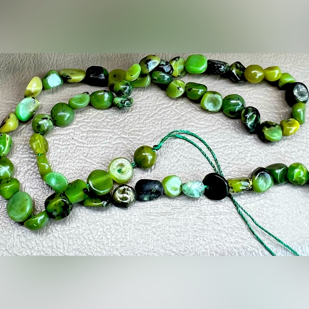 Jade Loose Stones💫 Green Crafting Beads for Jewelry 💫💚